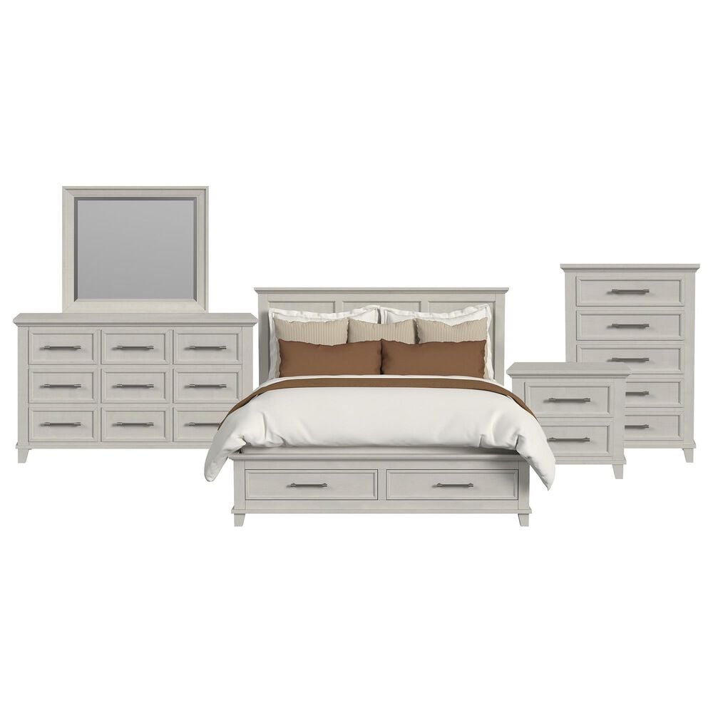 Mayberry Hill Canterbury 5-Piece Queen Storage Bedroom Set in Ivory, , large