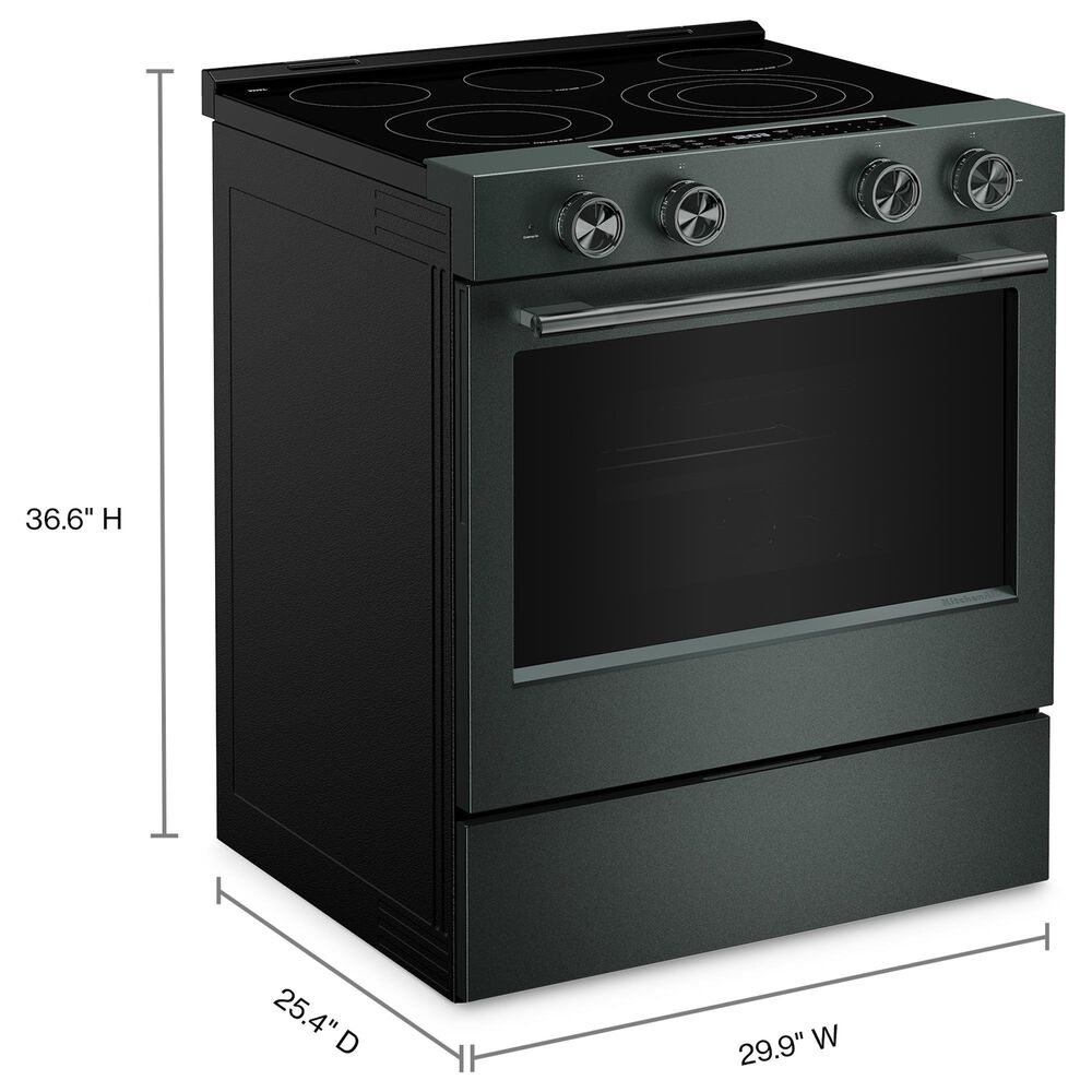 KitchenAid 5.3 Cu. Ft. Smart Slide-in Electric Range with Two Even-Heat Hyper Elements and Convection in Juniper, , large
