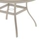 Hearth and Haven 7-Piece Outdoor Metal Dining Set with Stackable Chairs and Round Slatted Table in Sandstone, , large