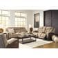 Ashley Mixed Motion Power Reclining Sofa in Brownstone, , large