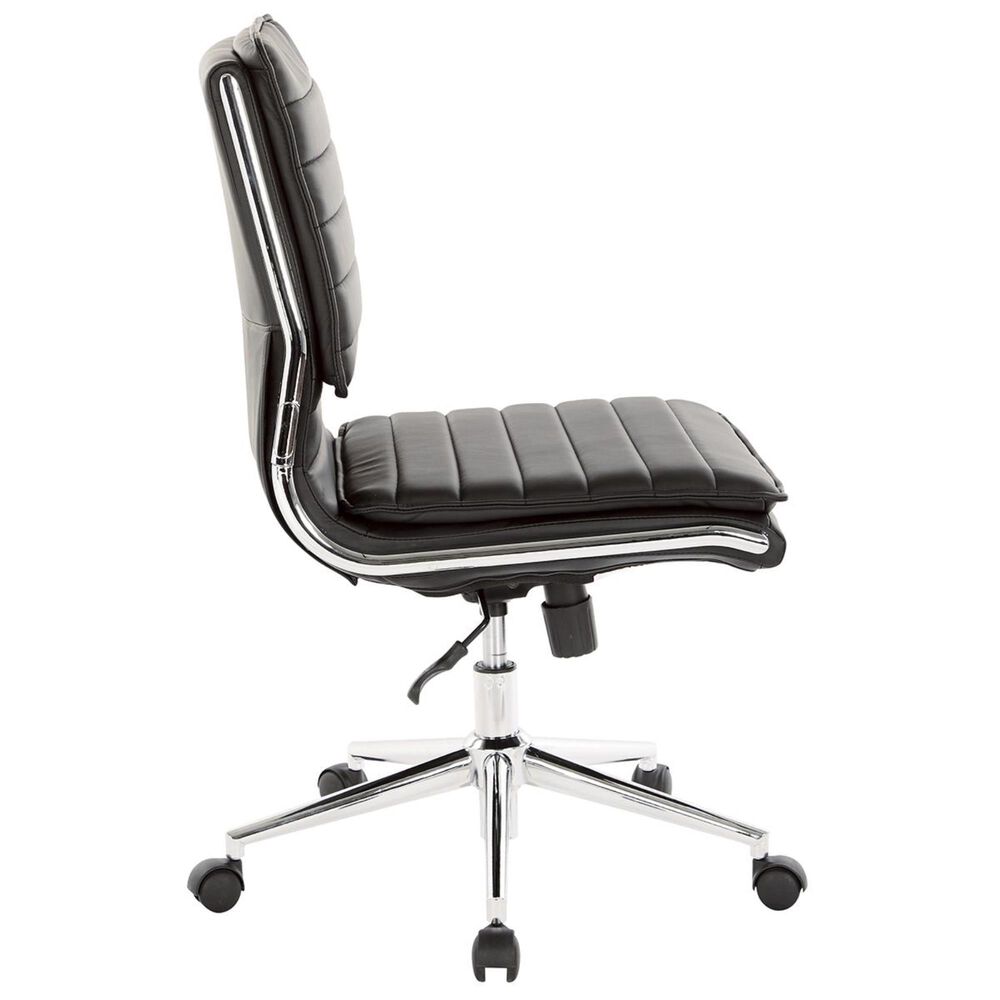 OSP Home Armless Manager Chair in Black, , large