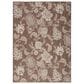 Nourison Garden Oasis Floral Mocha 6" x 9" Indoor/Outdoor Area Rug, , large