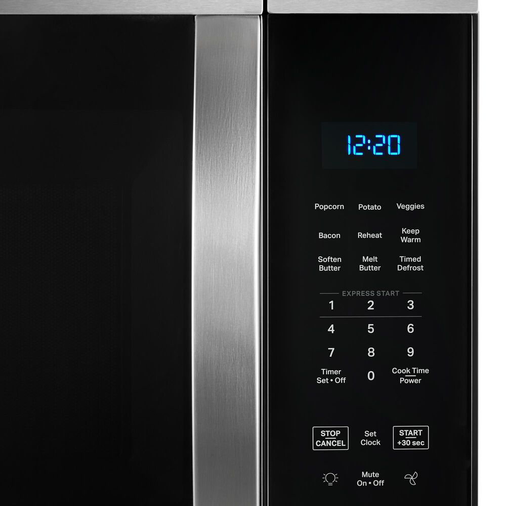 Whirlpool 4-Piece Kitchen Package with 19.3 Cu. Ft. Refrigerator and 5.3 Cu. Ft. Freestanding Electric Range in Fingerprint Resistant Stainless Steel, , large