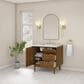 James Martin Laurent 36" Single Bathroom Vanity in Honey Oak with 3 cm Ethereal Noctis Silestone Top and Rectangular Sink, , large