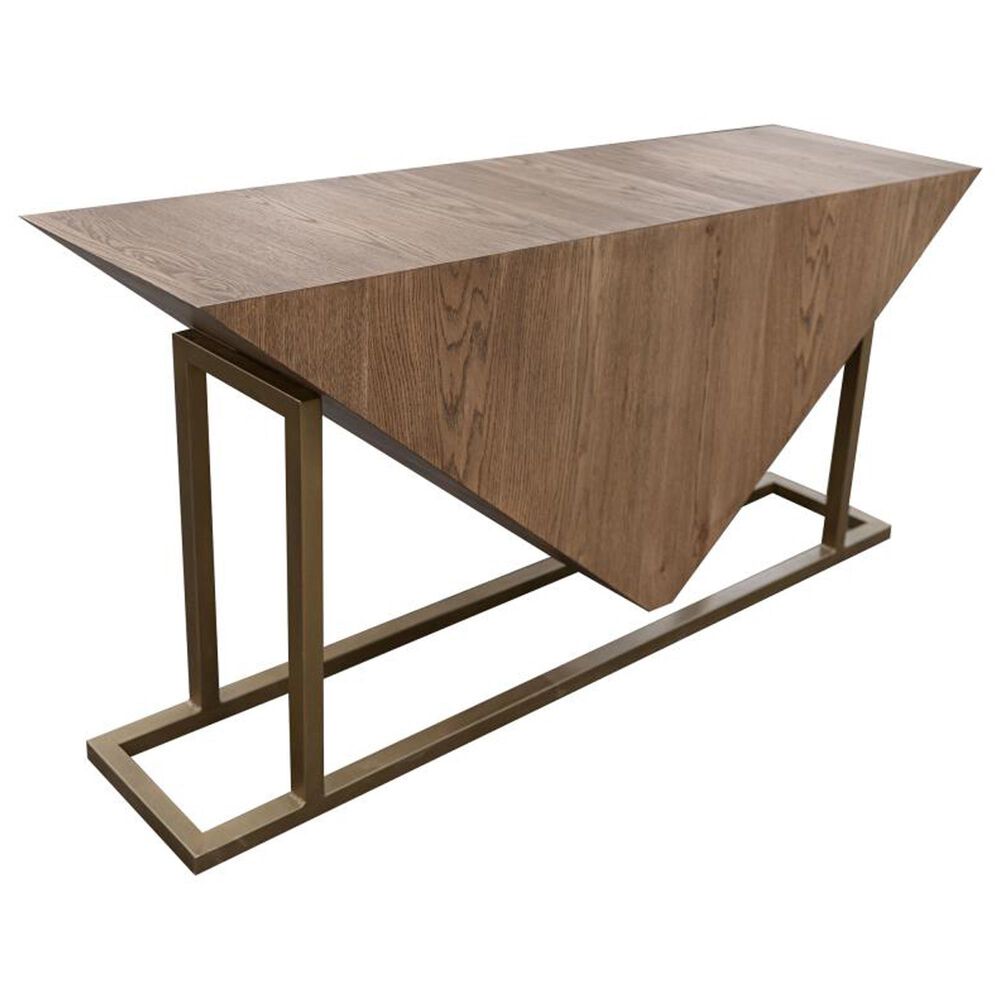 Fallridge Patagonia Sofa Table in Reddish Brown and Gold, , large