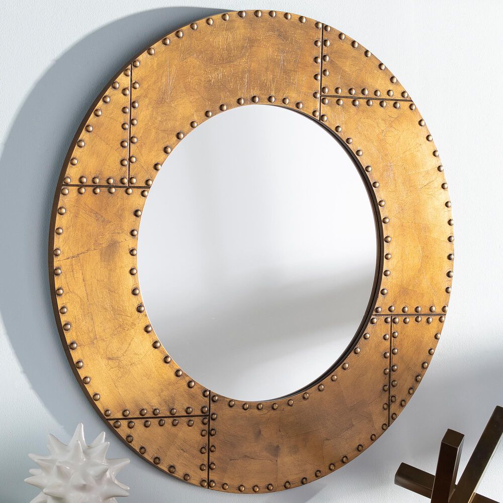Surya Inc Eunice Wall Mirror in Brown, , large