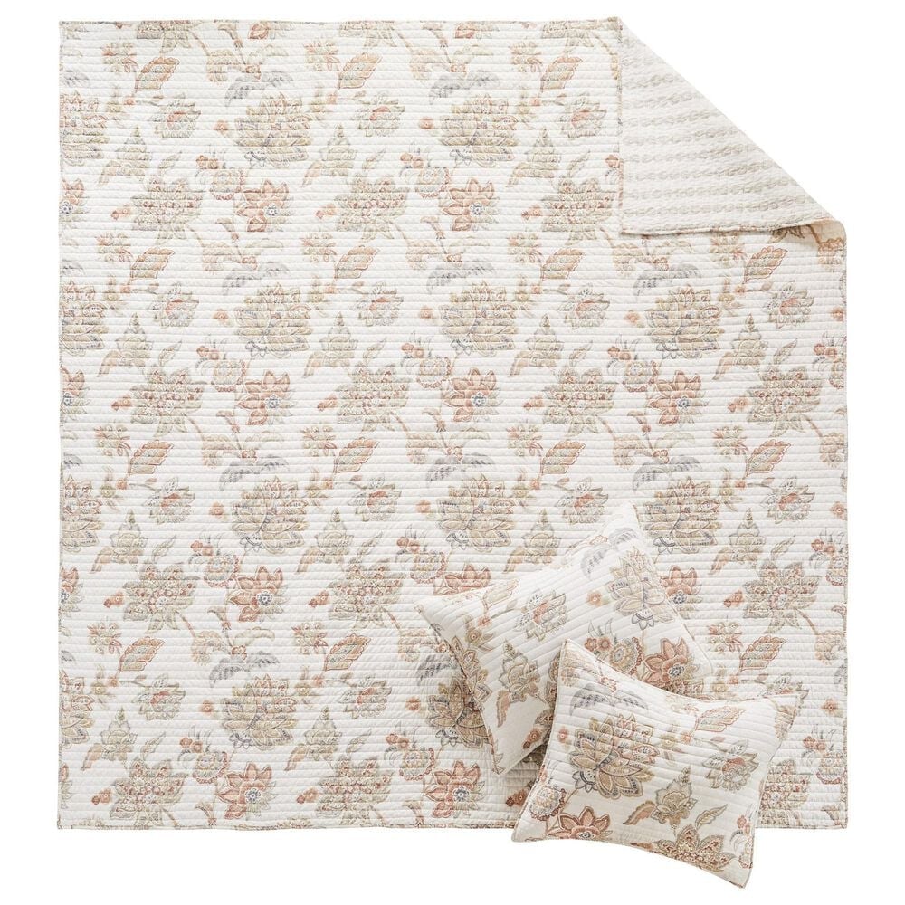 Levtex Selesta 3-Piece Full/Queen Quilt Set in Blush, Taupe and Grey, , large