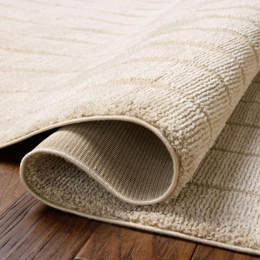Chris Loves Julia x Loloi Calvin Ivory and Oatmeal 2'3" x 3'10" Area Rug, , large