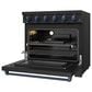 Thor Kitchen Gordon Ramsay 6 Cu. Ft. Professional Freestanding Electric Range with Blue Handle Kit in Black, , large