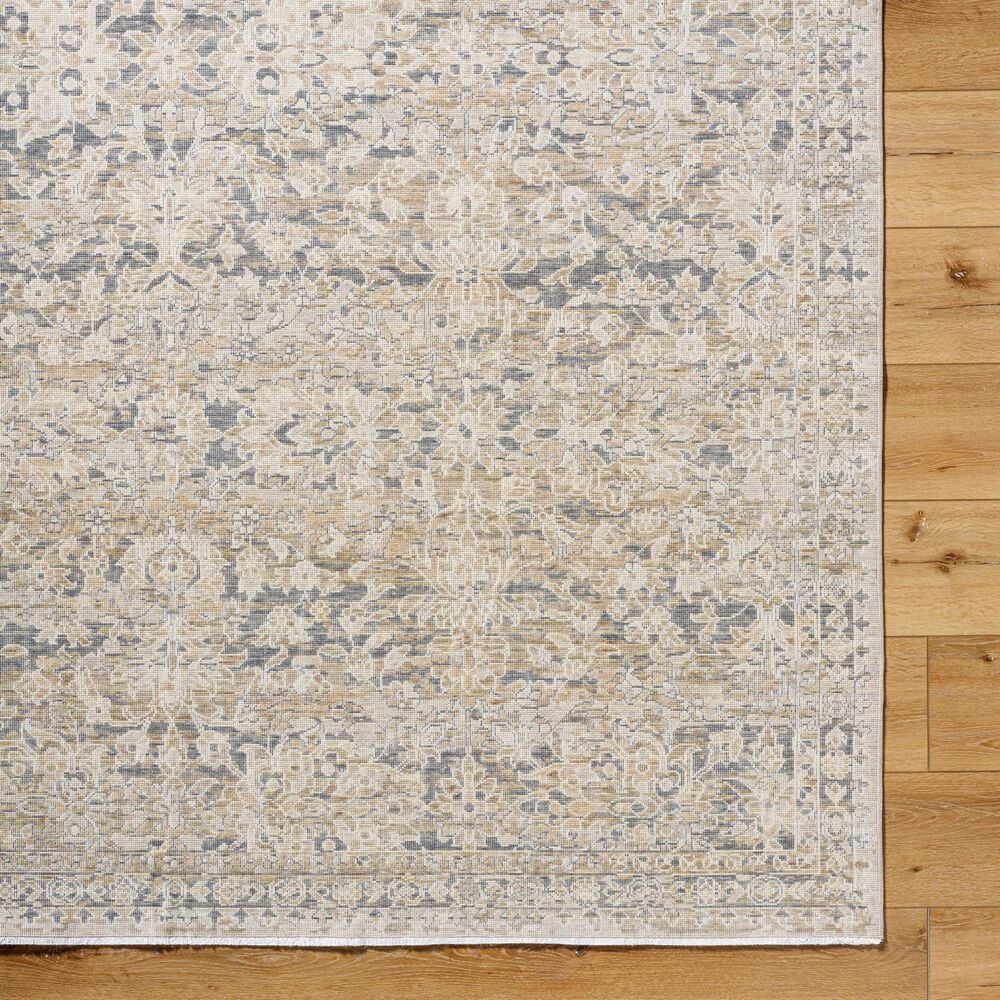 Surya Once Upon a Time Gray, Light Brown, Ivory, Tan and Light Gray 2&#39;11&quot; x 9&#39;10&quot; Runner, , large