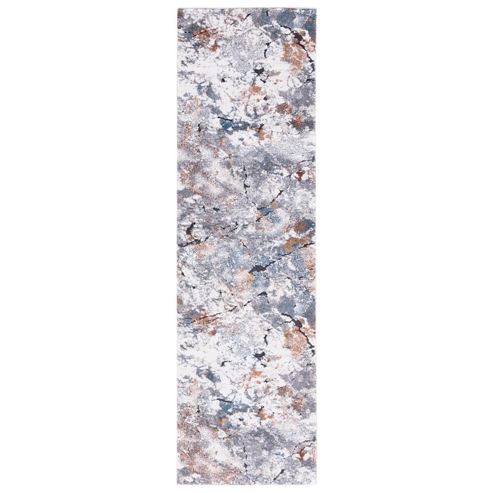 Safavieh Cyrus Shag CYR142F 2"2" x 7"9" Grey and Ivory Runner, , large
