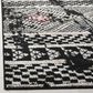 Safavieh Adirondack ADR202Z 6" Square Black and Light Grey Area Rug, , large