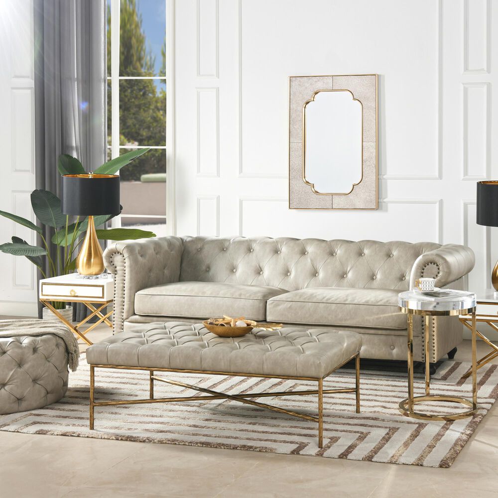 Jennifer Taylor Home Winston 91" Stationary Sofa in Dove Gray