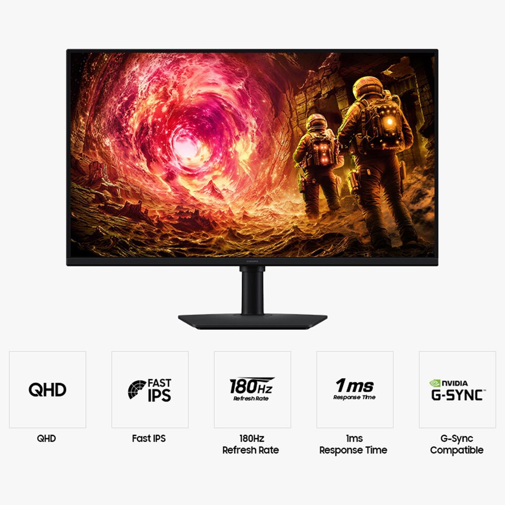 Samsung Odyssey 32" G50F QHD Gaming Monitor in Black, , large