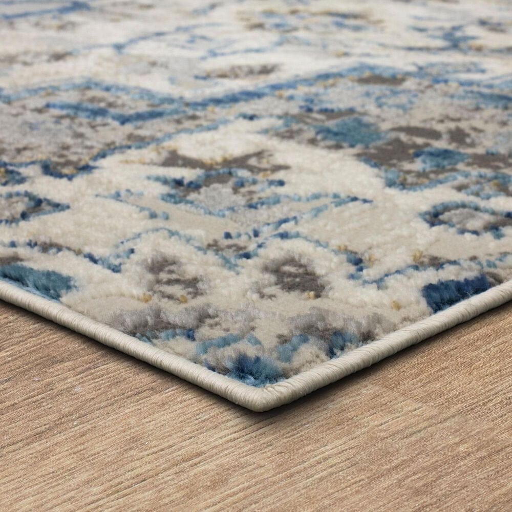 Karastan Cleo Copeland 5&#39;3&quot; x 8&#39; Blue Area Rug, , large