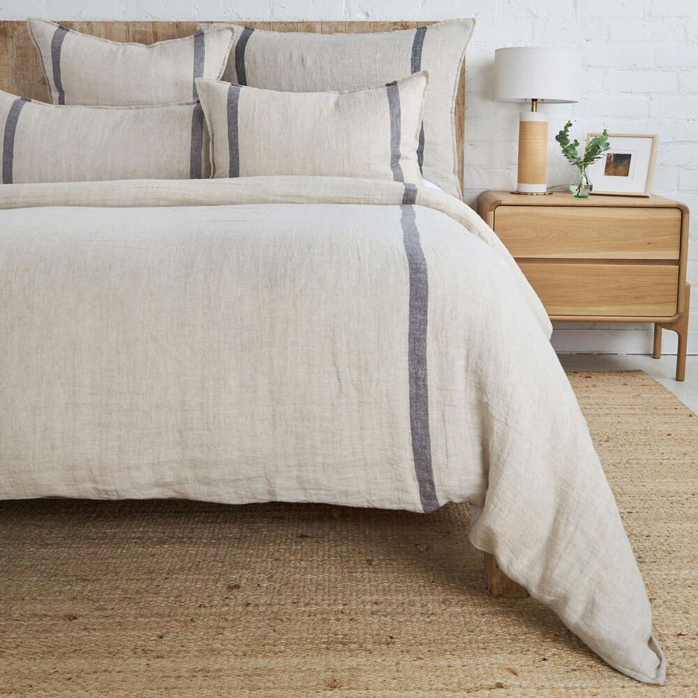 Pom Pom At Home Rory Standard Sham in Flax and Midnight, , large