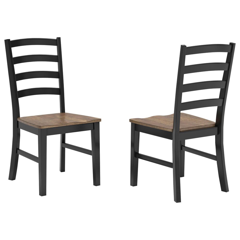 Ashley Wildenauer Dining Chair Set of 2 in Brown and Black, , large