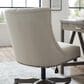 Linon Home Decor Della Office Chair with Natural Cushion in Gray Wash, , large