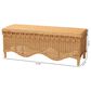 Baxton Studio Erla Bench in Light Honey, , large