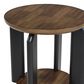 Ashley Kraeburn Round End Table in Brown and Black, , large