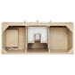 James Martin Vanities Gracyn 48" Single Bathroom Vanity in Coastal Driftwood with 3 cm White Zeus Quartz Top and Rectangular Sink, , large