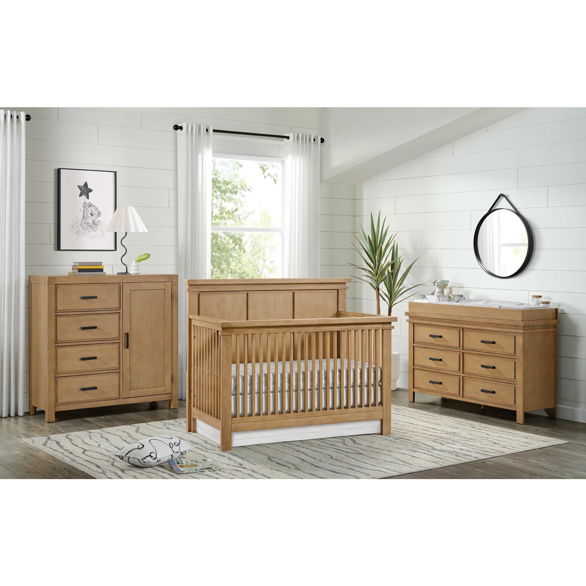 Oxford Baby Mystic 6-Drawer Dresser in Honey Wood