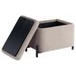 Lifestyle Solutions Kona Small Storage Ottoman in Taupe, , large