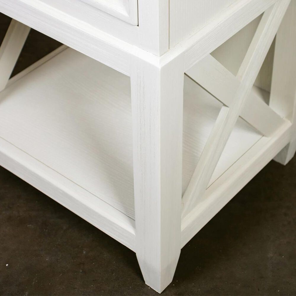 Shannon Hills Osborne 1-Drawer Nightstand in Winter White, , large