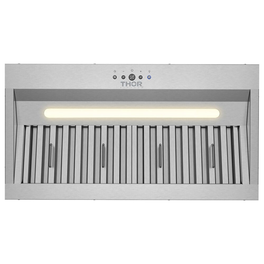 Thor Kitchen 28" Liner Range Hood with Baffle Filters and Strip Light in Stainless Steel, , large