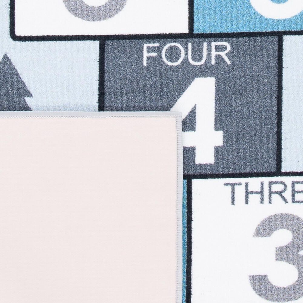 Safavieh Kids Playhouse KPH226F 2'2" x 8' Grey and Blue Runner, , large