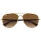 Rayban Glasses Sunglasses with Brown Lenses in Polished Arista Gold, , large
