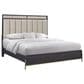 Sterling Timber Elure Queen Upholstered and Strap Panel Bed with Dresser and 2 Nightstands in Peppercorn, , large