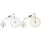 Maple and Jade Bicycle Sculpture in Silver, Gold and Brown (Set of 2), , large