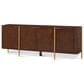 Theodore Alexander Kesden Sideboard with Leg in Pyramid Brown and Satin Brass, , large