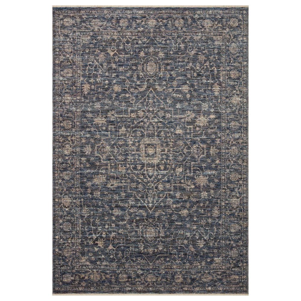 Loloi II Sorrento 2" x 3" Midnight and Natural Area Rug, , large