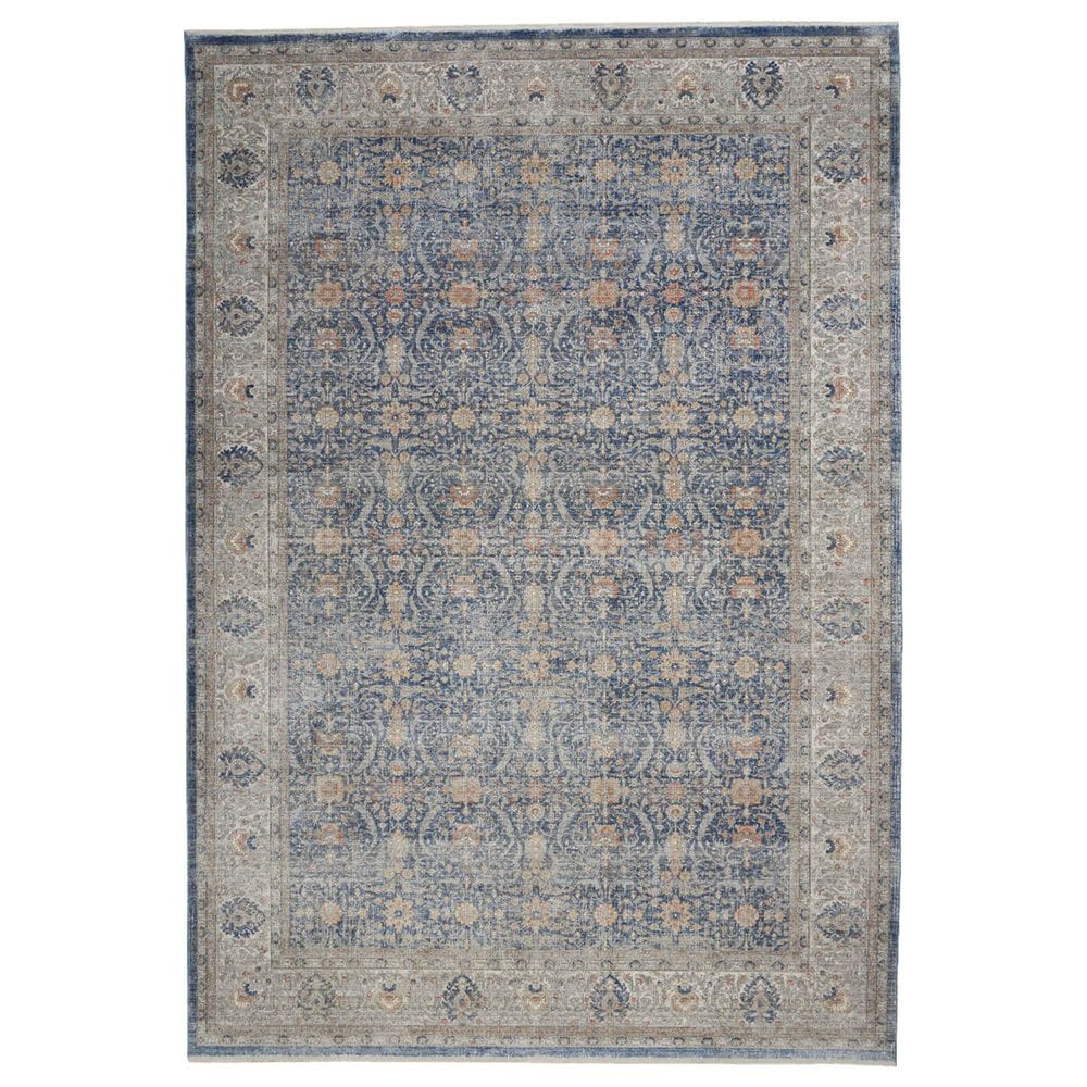 Nourison Starry Nights STN08 5" x 7" Light Blue Area Rug, , large