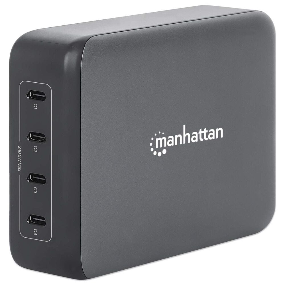 Manhattan 4-Port GaN USB Power Delivery Charging Station in Black, , large