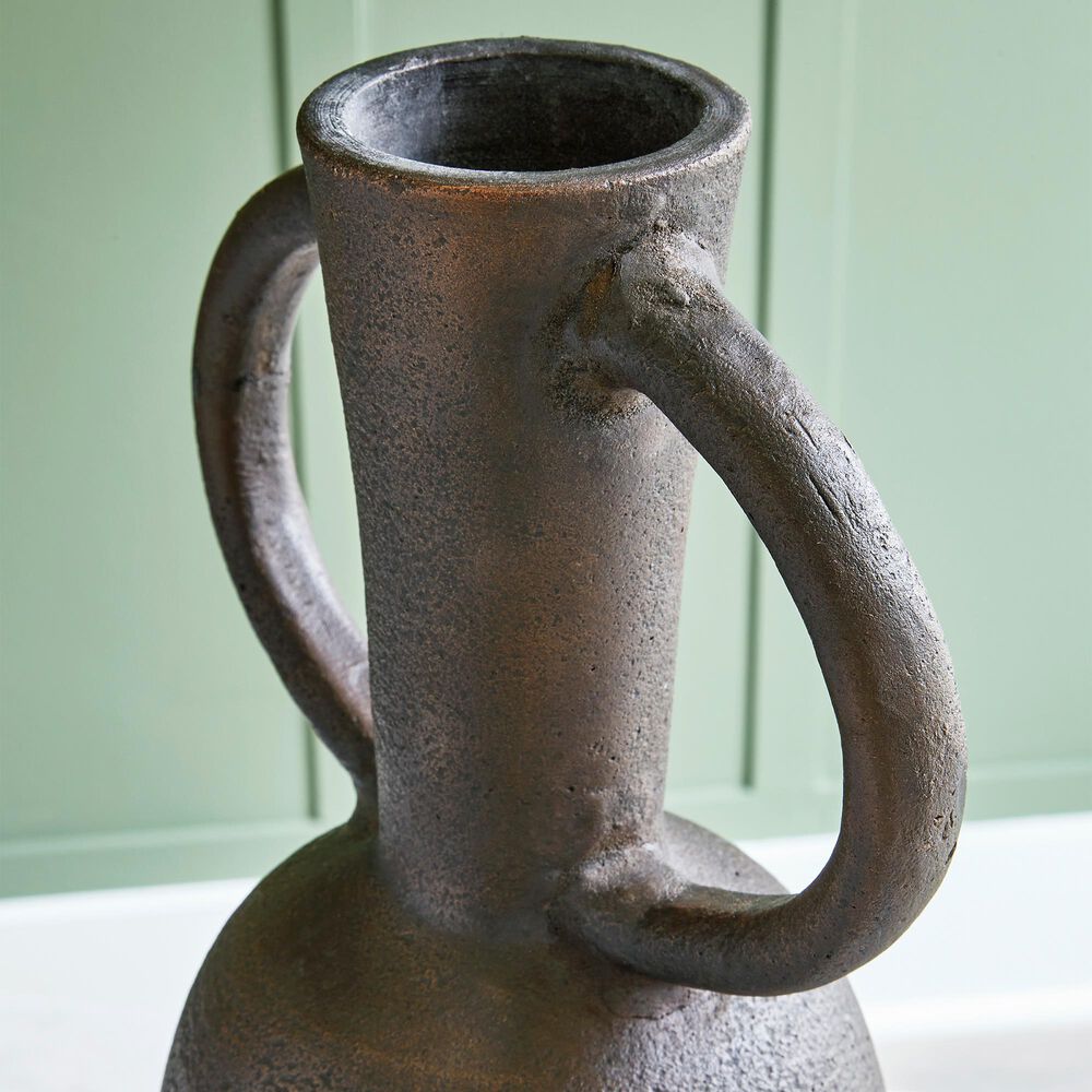 Ashley Aadeen 16&quot; Vase in Distressed Brown, , large