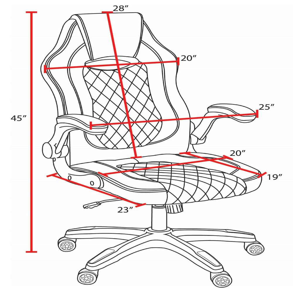 Regency Global Sourcing AON Archeus Ergonomic Gaming Chair in Black and Blue, , large