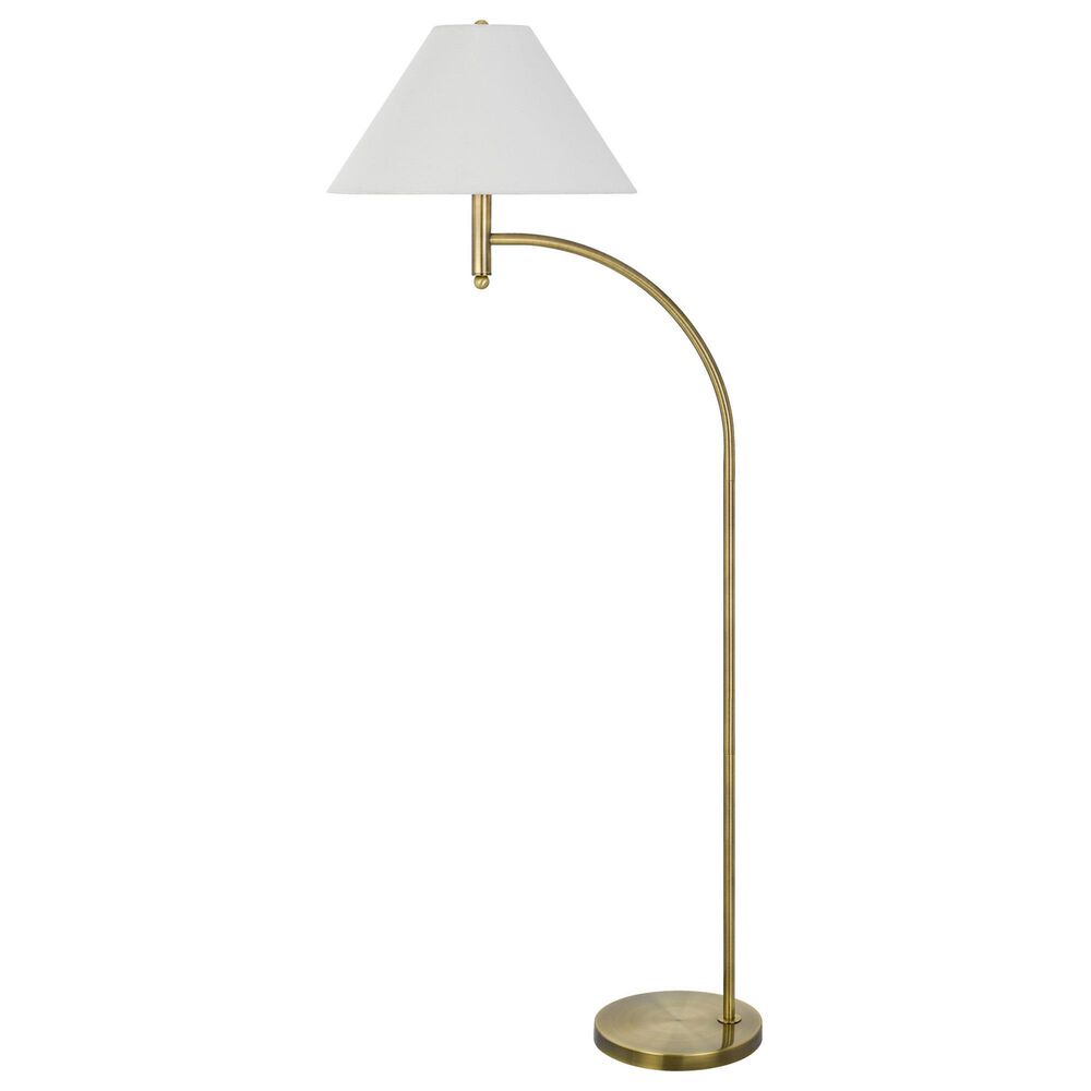 Cal Lighting Mosley Groton Floor Lamp in Antique Brass, , large