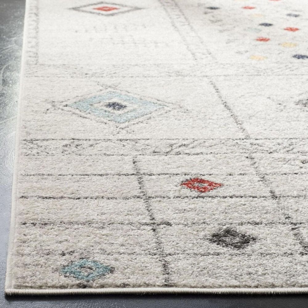 Safavieh Adirondack ADR206F 5&#39;1&quot; x 7&#39;6&quot; Light Grey and Aqua Area Rug, , large