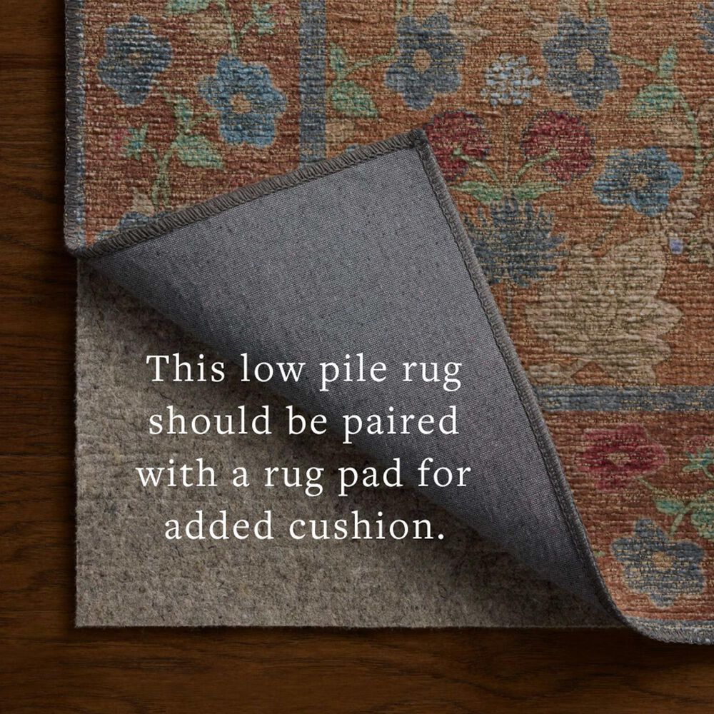Rifle Paper Co. x Loloi Edinburgh Cinnamon and Multicolor 2' x 5' Runner, , large