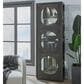 Chapel Hill Circle Front Curio Cabinet with LED Lighting in Brown, , large