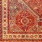 Surya Amelie 2"7" x 7"10" Red, Orange, Brick, Saffron, Charcoal and Wheat Runner, , large