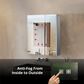 Lexora Home Corsica 24" x 32" LED Mirror Medicine Cabinet with Defogger in Aluminium, , large