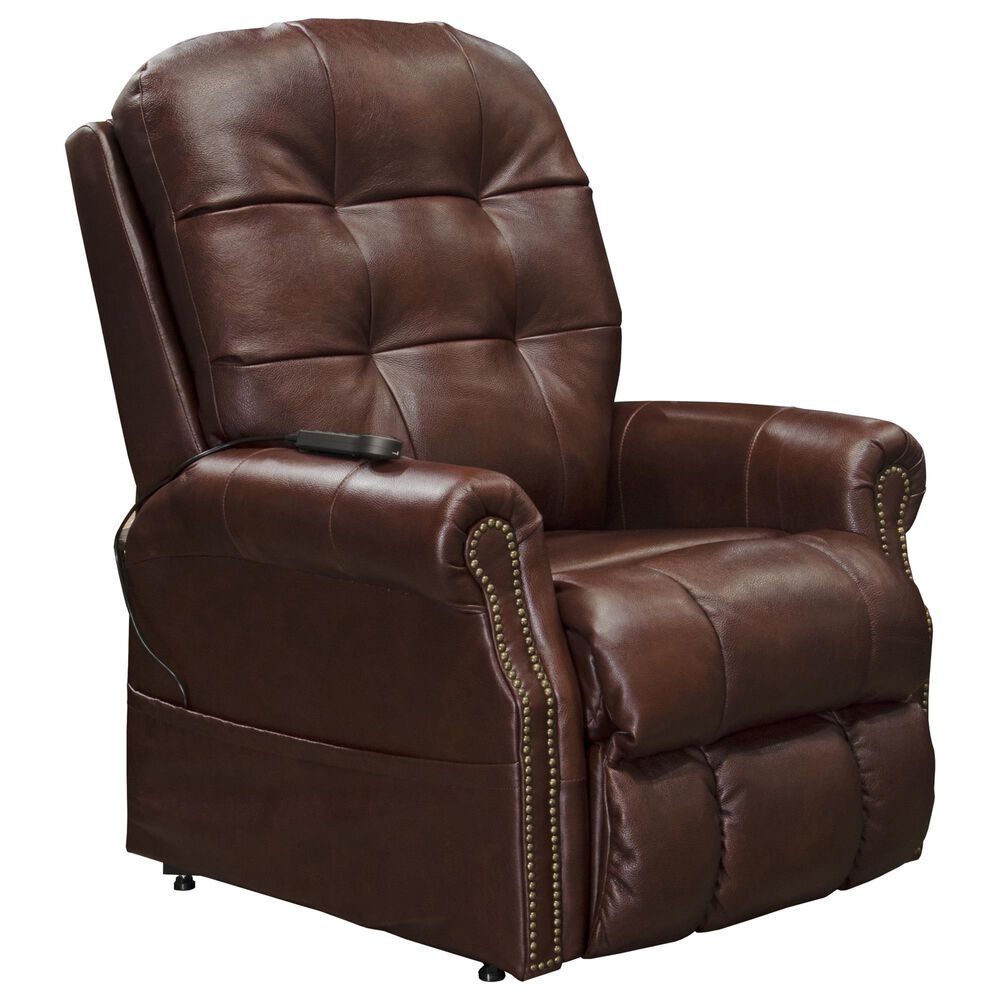 Catnapper Madison Power Lift Recliner in Walnut, , large