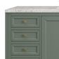 James Martin Vanities Chicago 60" Single Bathroom Vanity in Smokey Celadon with 3 cm Eternal Jasmine Pearl Quartz Top, Rectangular Sink and FreePower Wireless Charger, , large