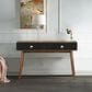 Armen Living Amigo Console Table in Black and Walnut, , large