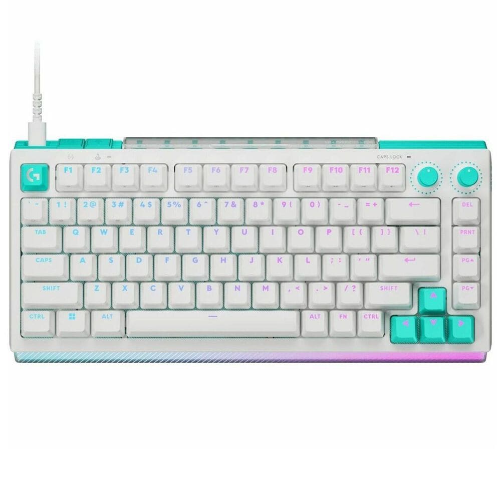 Logitech G512 X 75 Dual Swap Mechanical Gaming Keyboard with Linear Switches in White, , large