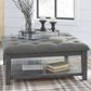 Signature Design by Ashley Borlofield Ottoman Cocktail Table in Dark Grey, , large